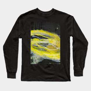 Yellow Light Abstract Painting Long Sleeve T-Shirt